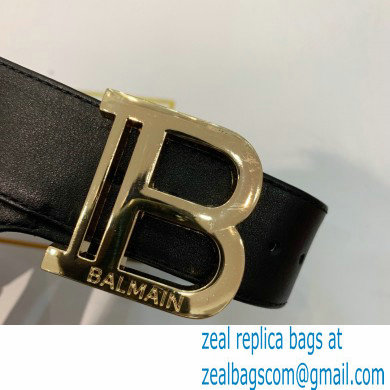 Balmain Heel 9.5cm Rudie Sandals Leather Black 2022