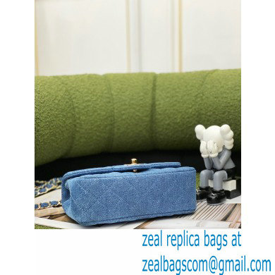 Chanel Denim Blue Small Classic Flap Bag 2022