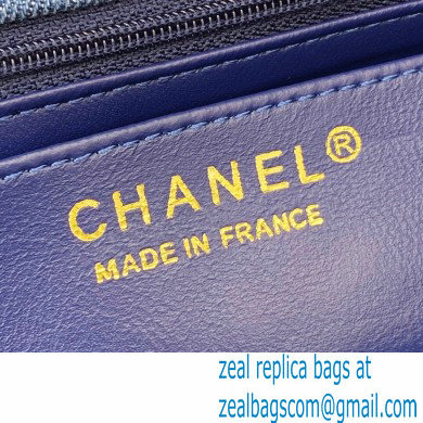 Chanel Denim Blue Small Classic Flap Bag 2022
