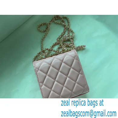 Chanel Lambskin Clutch with Chain Bag A81633 Pink 2022