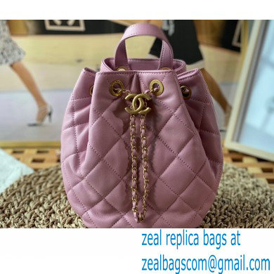 Chanel Lambskin Small Backpack Bag AS3211 Pink 2022
