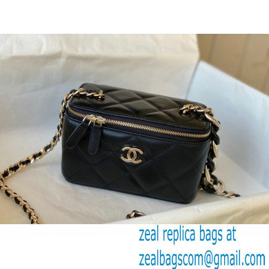Chanel Lambskin Small Vanity Case with Chain Bag 81172 Black 2022