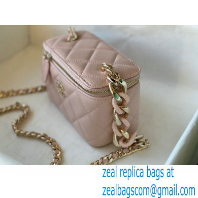 Chanel Lambskin Small Vanity Case with Chain Bag 81172 Pink 2022