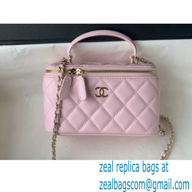 Chanel Lambskin Small Vanity Case with Chain Bag 81190 Pink 2022