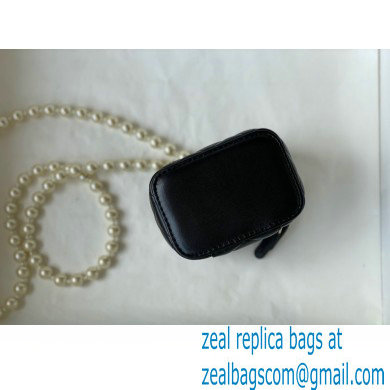 Chanel Mini Pearl Vanity Case Bag 81121 Black 2022