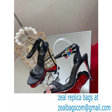 Christian Louboutin Heel 10cm Goldie Joli Sandals Black