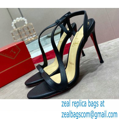 Christian Louboutin Heel 10cm Rosalie Sandals Black