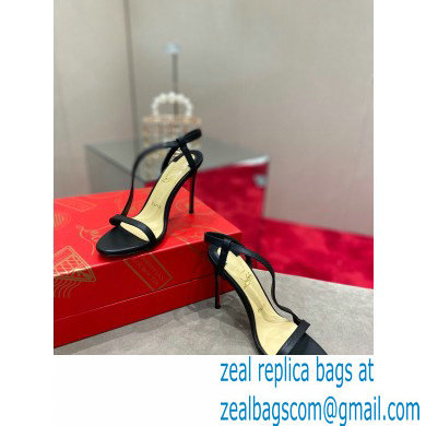 Christian Louboutin Heel 10cm Rosalie Sandals Black - Click Image to Close