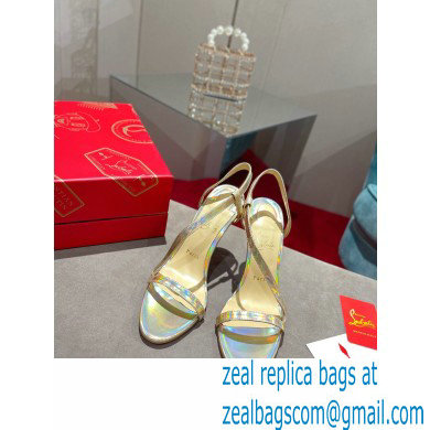 Christian Louboutin Heel 10cm Rosalie Sandals Light Gold