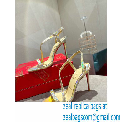 Christian Louboutin Heel 10cm Rosalie Sandals Light Gold