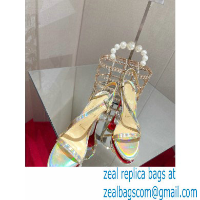 Christian Louboutin Heel 10cm Rosalie Sandals Light Gold - Click Image to Close