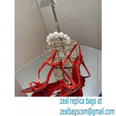 Christian Louboutin Heel 10cm Rosalie Sandals Red - Click Image to Close