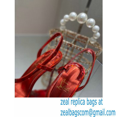 Christian Louboutin Heel 10cm Rosalie Sandals Red