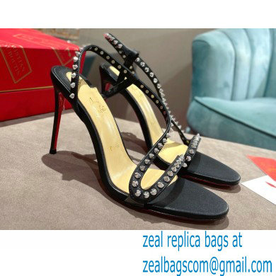 Christian Louboutin Heel 10cm Rosalie Spike Sandals Black