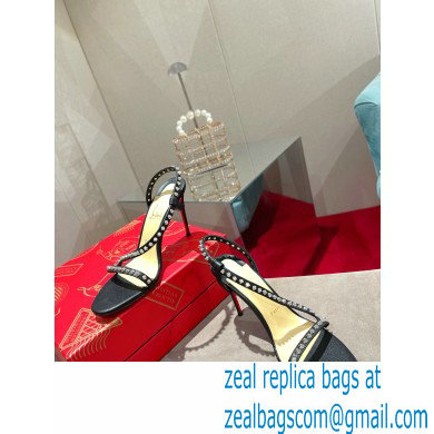 Christian Louboutin Heel 10cm Rosalie Spike Sandals Black