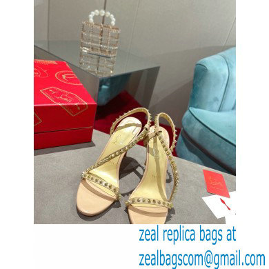 Christian Louboutin Heel 10cm Rosalie Spike Sandals Nude