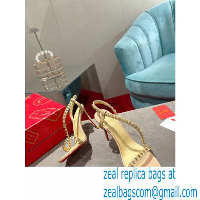 Christian Louboutin Heel 10cm Rosalie Spike Sandals Nude
