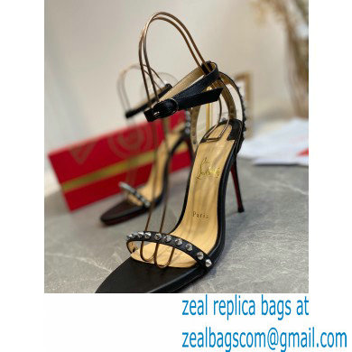 Christian Louboutin Heel 10cm So Me spike-embellished Sandals Black - Click Image to Close