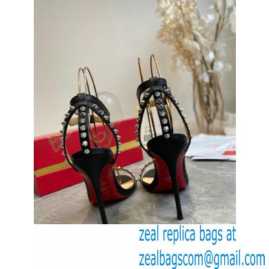 Christian Louboutin Heel 10cm So Me spike-embellished Sandals Black - Click Image to Close