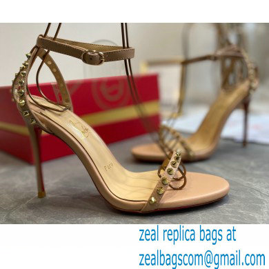 Christian Louboutin Heel 10cm So Me spike-embellished Sandals Nude