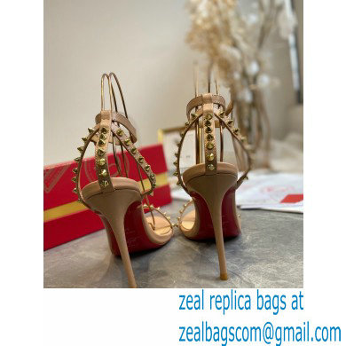 Christian Louboutin Heel 10cm So Me spike-embellished Sandals Nude - Click Image to Close