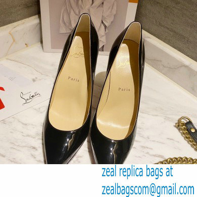 Christian Louboutin Heel 11.5cm Platform 1.5cm Patent Leather Pointy-toe Pumps Black