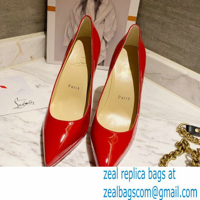 Christian Louboutin Heel 11.5cm Platform 1.5cm Patent Leather Pointy-toe Pumps Red