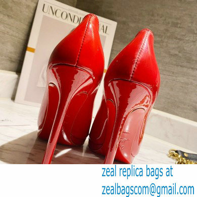 Christian Louboutin Heel 11.5cm Platform 1.5cm Patent Leather Pointy-toe Pumps Red - Click Image to Close