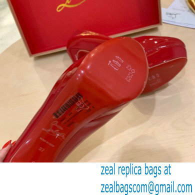 Christian Louboutin Heel 12.5cm Platform 4cm Patent Leather Pumps Red - Click Image to Close
