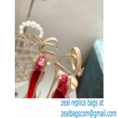 Christian Louboutin Heel 15cm Platform 5cm Ankle Strap Sandals Nude