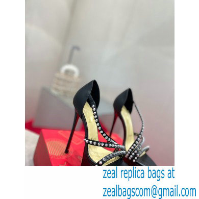 Christian Louboutin Heel 15cm Platform 5cm So Spike Alta Sandals Black - Click Image to Close