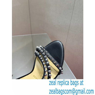 Christian Louboutin Heel 15cm Platform 5cm So Spike Alta Sandals Black - Click Image to Close