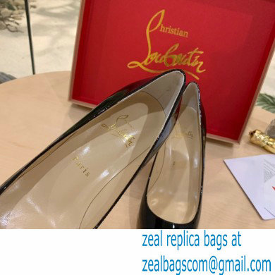 Christian Louboutin Heel 6.5cm Patent Leather Pointy-toe Pumps Black - Click Image to Close