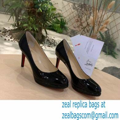 Christian Louboutin Heel 8cm Platform 1.5cm Patent Leather Pumps Black