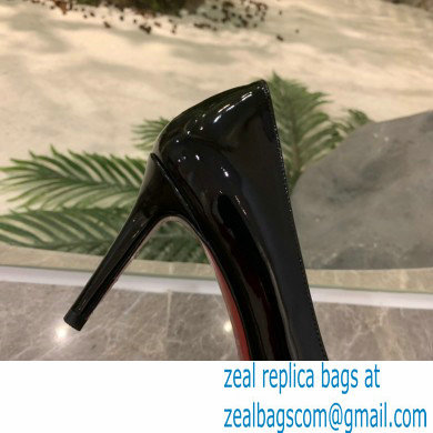 Christian Louboutin Heel 8cm Platform 1.5cm Patent Leather Pumps Black