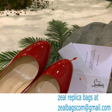 Christian Louboutin Heel 8cm Platform 1.5cm Patent Leather Pumps Red