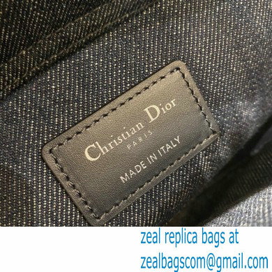 Dior Lady D-Joy Bag in Eyelet Blue Cannage Denim 2022
