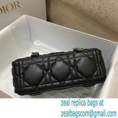 Dior Small Diorcamp Bag in Macrocannage Calfskin Black 2022 - Click Image to Close
