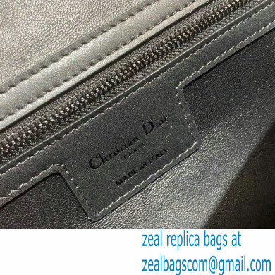 Dior Small Diorcamp Bag in Macrocannage Calfskin Black 2022