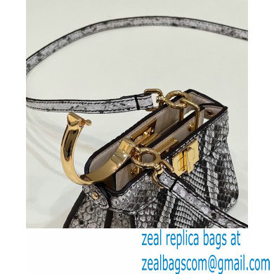 Fendi Python Peekaboo ISeeU Micro Bag 2022 - Click Image to Close