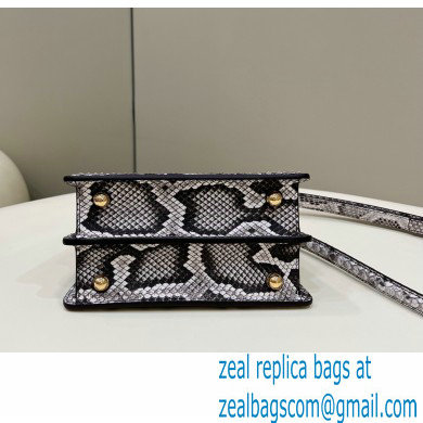 Fendi Python Peekaboo ISeeU Petite Bag 2022 - Click Image to Close