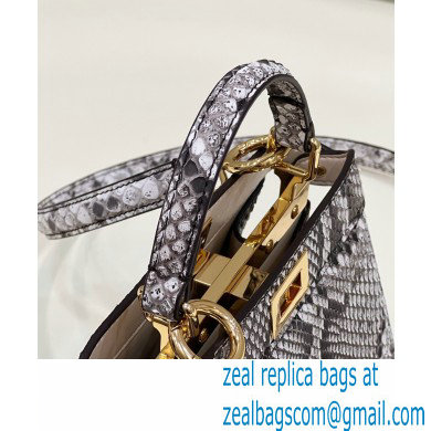 Fendi Python Peekaboo ISeeU Petite Bag 2022 - Click Image to Close