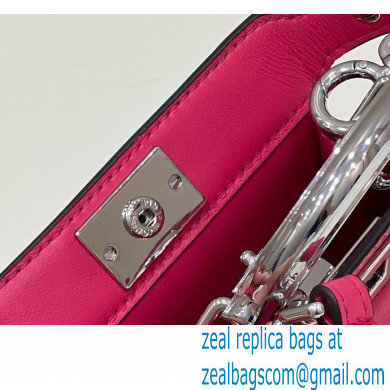 Fendi padded nappa leather Peekaboo ISeeU Micro Bag Fuchsia 2022 - Click Image to Close
