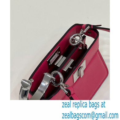 Fendi padded nappa leather Peekaboo ISeeU Micro Bag Fuchsia 2022