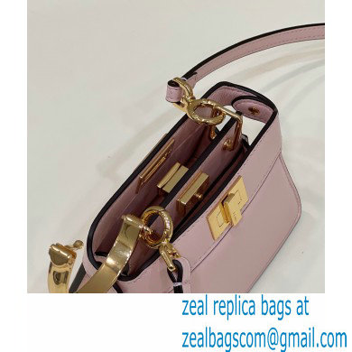 Fendi padded nappa leather Peekaboo ISeeU Micro Bag Pink 2022 - Click Image to Close