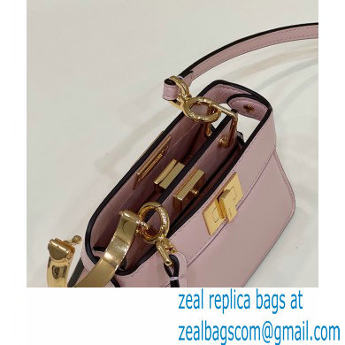 Fendi padded nappa leather Peekaboo ISeeU Micro Bag Pink 2022