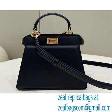 Fendi padded nappa leather Peekaboo ISeeU Petite Bag Black 2022