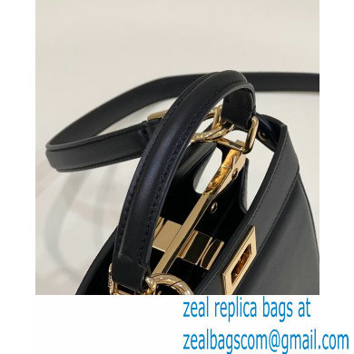 Fendi padded nappa leather Peekaboo ISeeU Petite Bag Black 2022