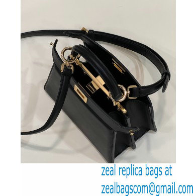 Fendi padded nappa leather Peekaboo ISeeU Petite Bag Black 2022