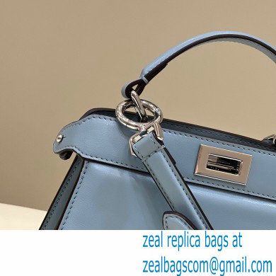 Fendi padded nappa leather Peekaboo ISeeU Petite Bag Blue 2022